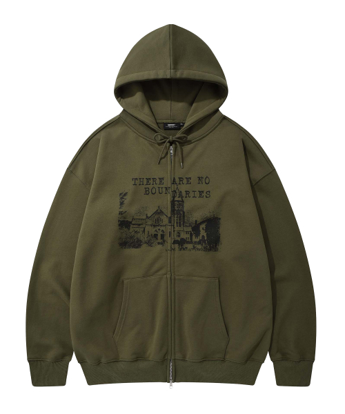 NO BOUNDARIES HOOD ZIP-UP (OLIVE)