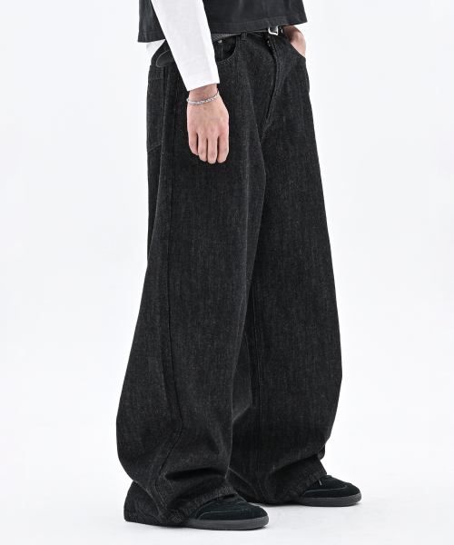 Широкие джинсы Zeppelin Max (Black Indigo)