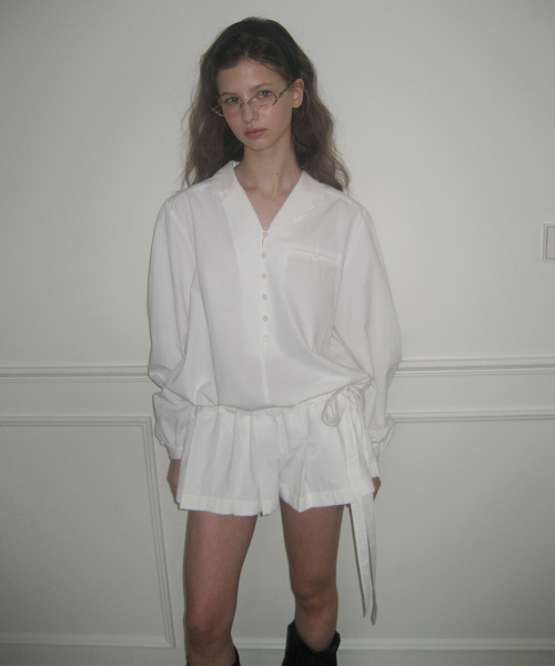 TAILORED PLEATS JUMPSUIT_WHITE