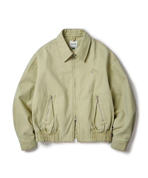 Женский бомбер с воротником, Beige