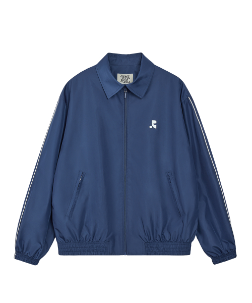 OVERSIZED COLLAR JACKET - BLUE
