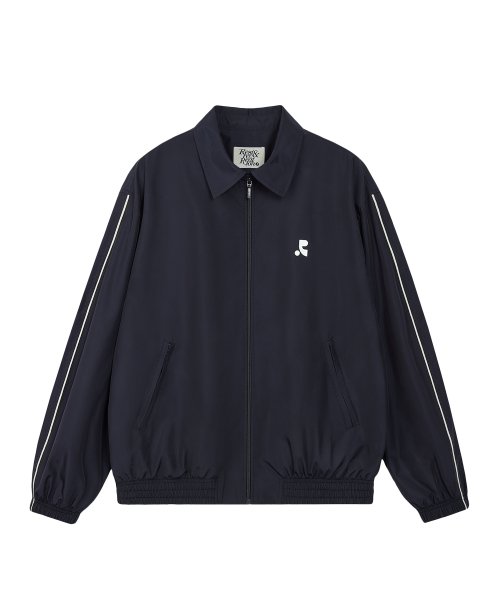 OVERSIZED COLLAR JACKET - DARK NAVY