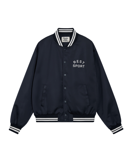 RS NYLON BOMBER JACKET - NAVY