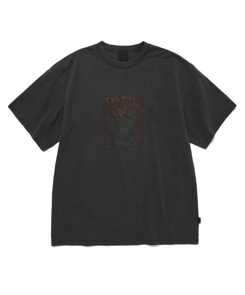 ★2025SS新作★WKNDRS★CHILD PIGMENT DYED T-SHIRT 위캔더스(WKNDRS) CHILD PIGMENT DYED T-SHIRT (CHARCOAL