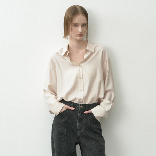 ESSENTIAL SILKY TUCK SHIRT(BL-4294)