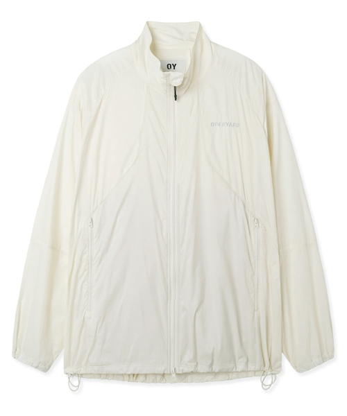 MODULAR PANEL LIGHT SHELL JACKET - WHITE