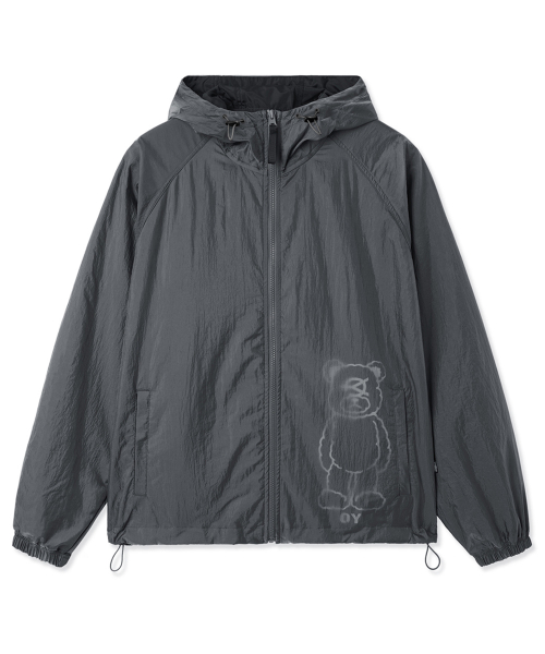 ODOLLY SHEER SHELL WINDBREAKER - BLACK