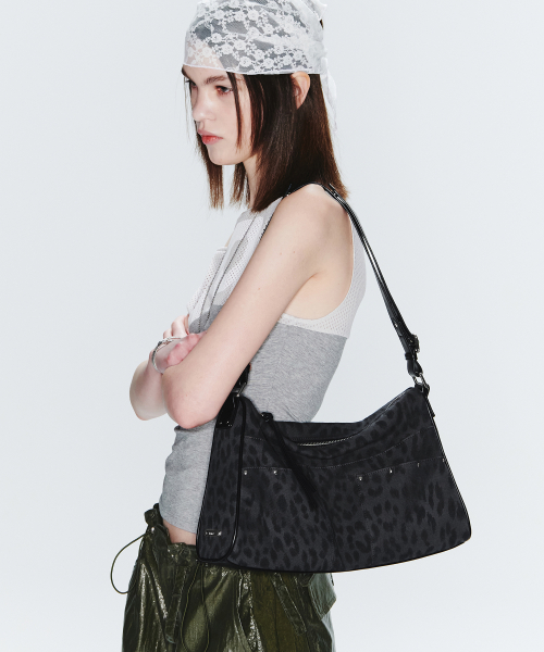 BASH BAG - LEOPARD BLACK