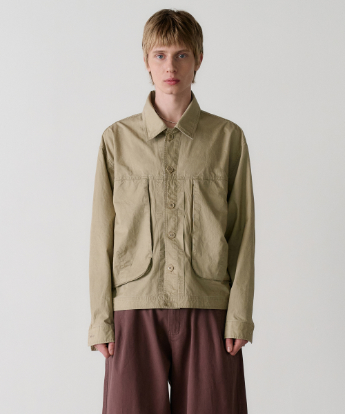вываренный trucker куртка (beige)