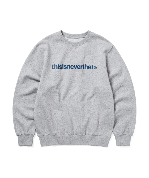 (SS25) T-Logo LT Crewneck Heather Grey