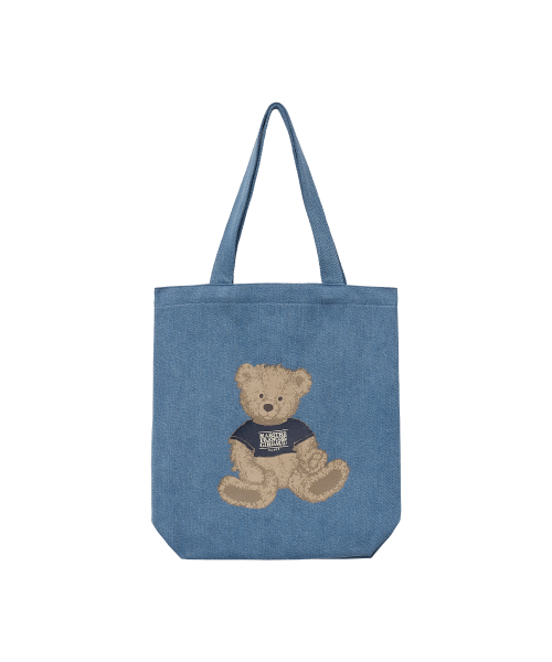 DOODLE BEAR ECO BAG blue
