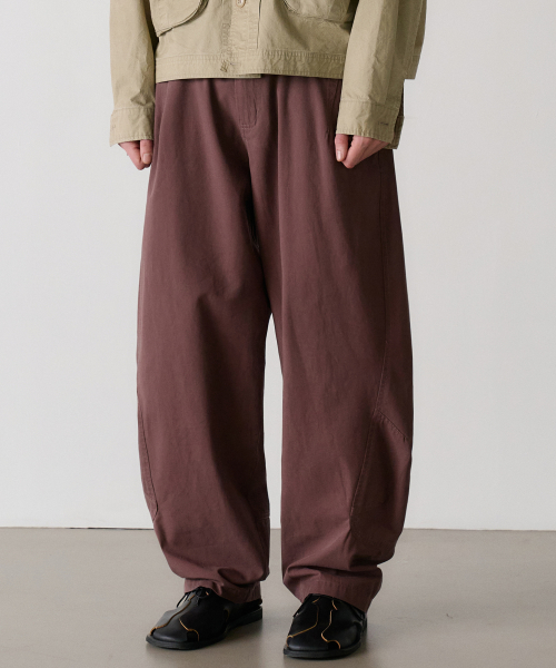 изогнутый chino брюки (burgundy)