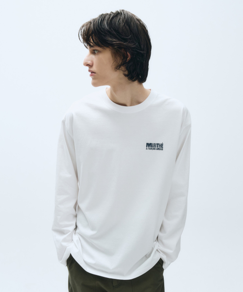 마리떼 프랑소와 저버() BOLD LOGO OVERSIZED LONG SLEEVE white 상품 이미지