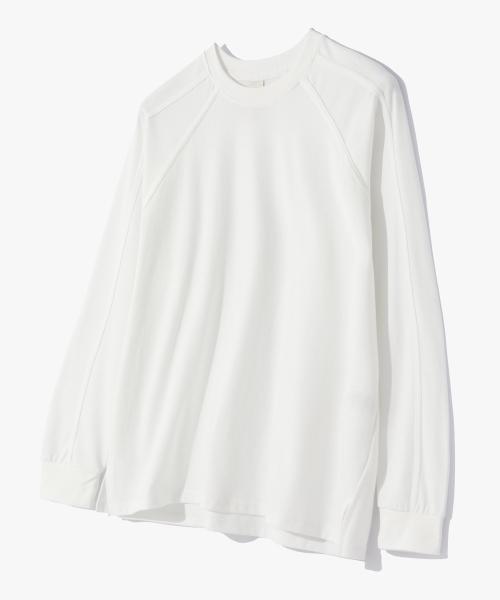 Taped Raglan лонгслив — White