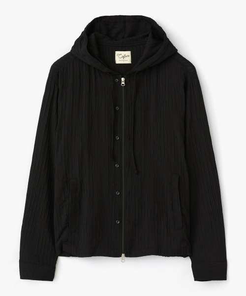 Loom Hooded Shacket чёрный