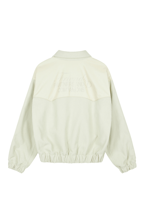 D & FRIENDS CORDUROY VARSITY куртка IN слоновая кость