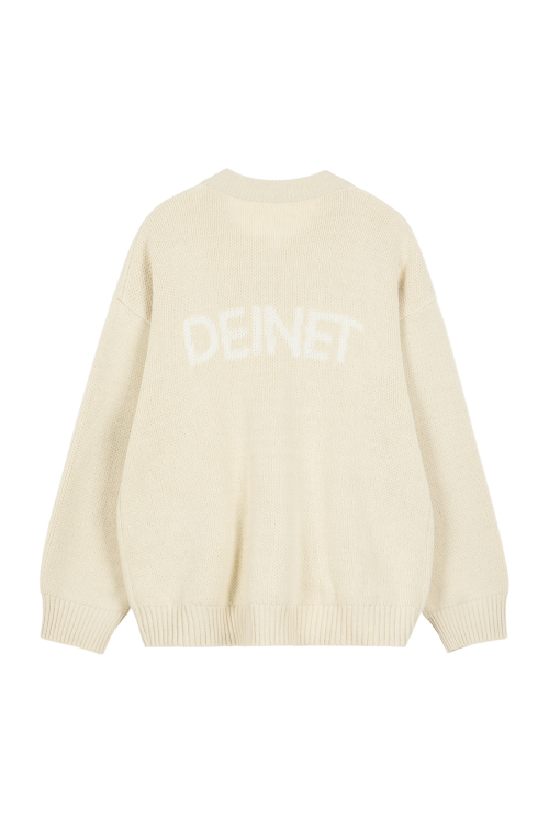D JACQUARD LONG трикотаж ZIP-UP IN бежевый