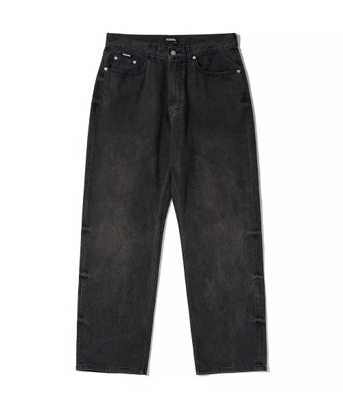 Джинсы Calf с графикой Black