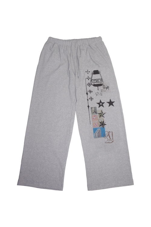 투머치택스(TOOMUCHTAX) PRINTED WAFFLE PANTS (GREY) - 사이즈 & 후기