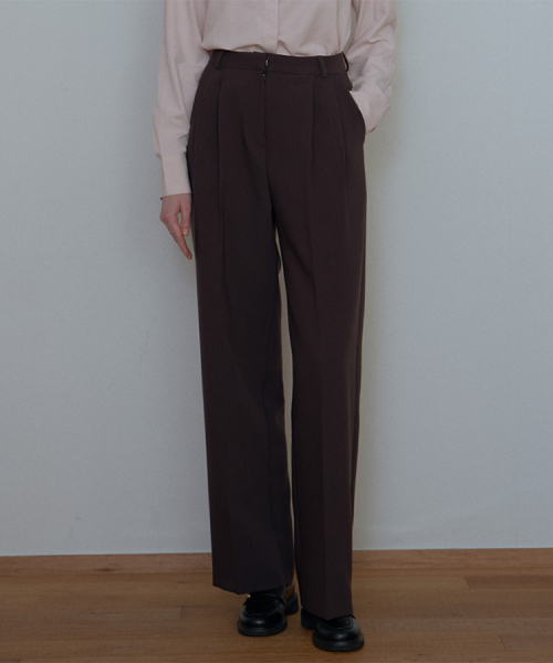 Classic Wide Slacks [Charcoal]