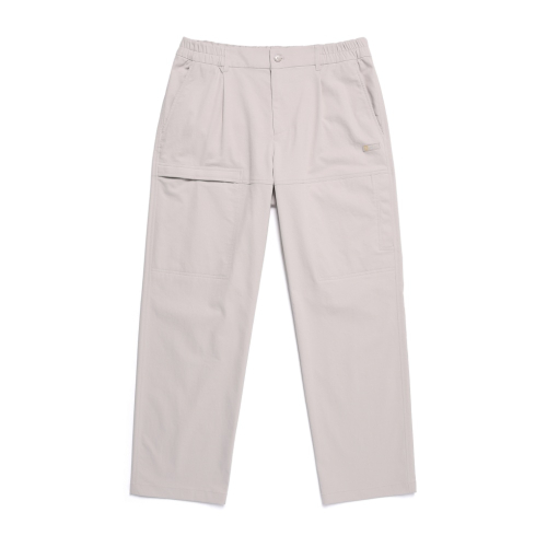Прямые брюки карго со швами N251MPT040 OAK BEIGE