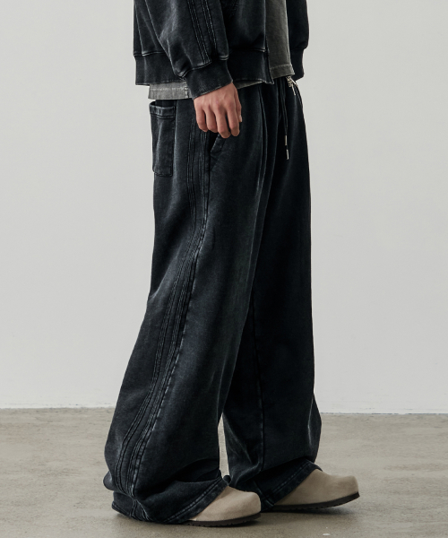 Спортивные штаны Heretic пигментного окрашивания [Washed Black]