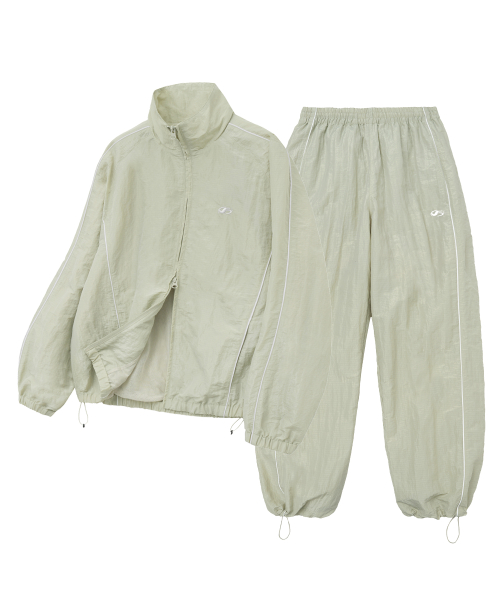 [SET] Костюм с кантом - Light Khaki