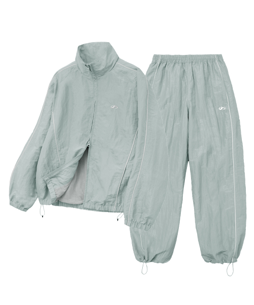 [SET] Костюм с кантом-Light Grey