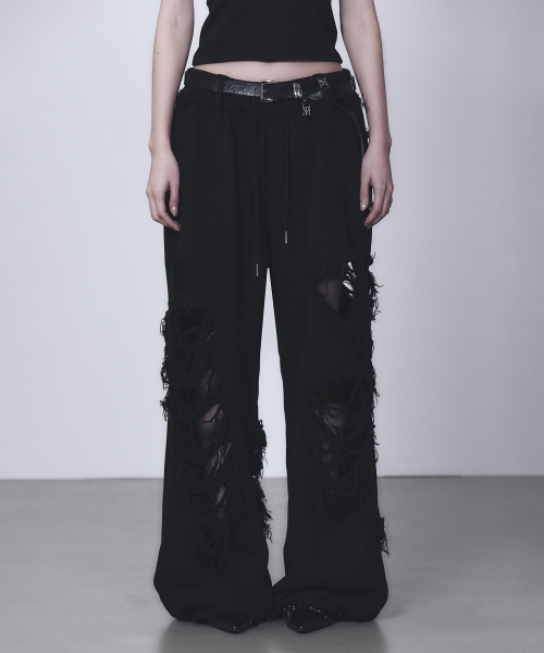 【韓国 TREEMINGBIRD】Scratch Damage Denim Pants TREEMINGBIRD] Scratch Damage Denim Pants [ Blue ] 正規品