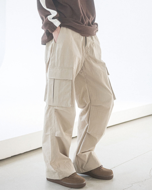 PARACHUTE CARGO PANTS(BEIGE)