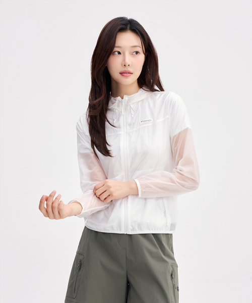 Женская ультралегкая ветровка рипстоп (WHITE)