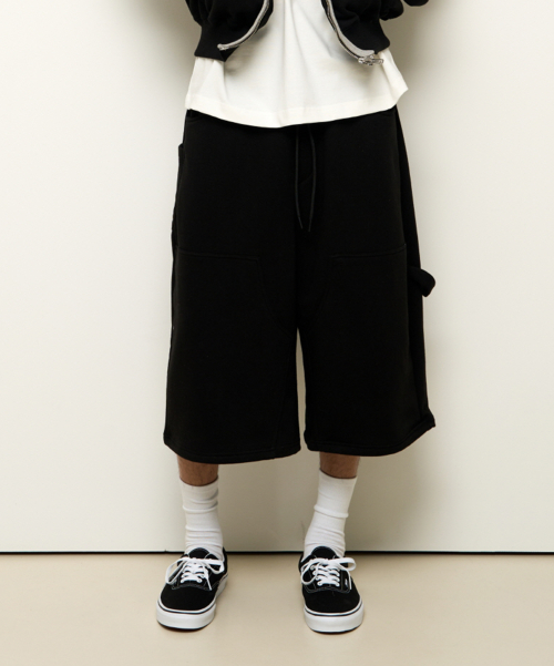 Double Knee Sweat Bermuda Pants