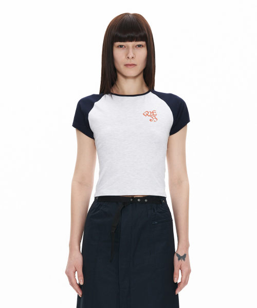 【WELLBEING EXPRESS】 WBE Ringer Half Sleeve / 追跡付 WELLBEING EXPRESS】 WBE Ringer Half Sleeve / 追跡付