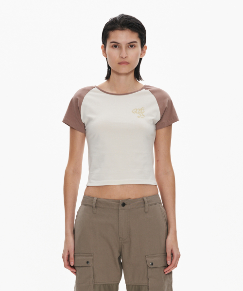 【WELLBEING EXPRESS】 WBE Ringer Half Sleeve / 追跡付 웰빙익스프레스(WELLBEING EXPRESS) WBE Ringer Half Sleeve