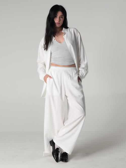 WILLY POP PANTS (WHITE STRIPE)
