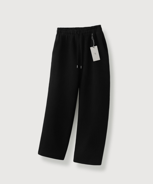 Плотные широкие спортивные штаны Signature_Black