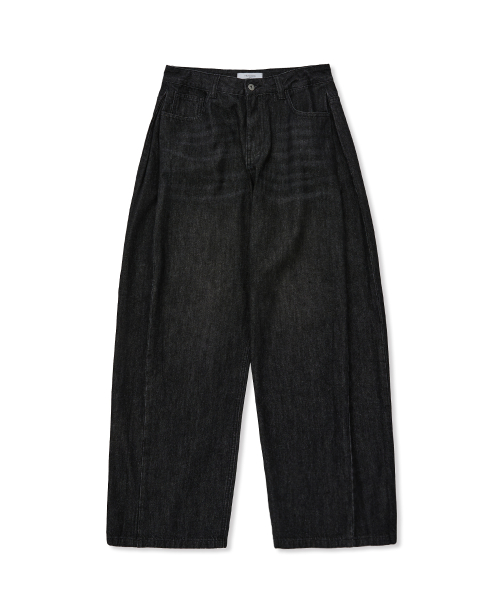 Джинсы с боковыми защипами [Black]