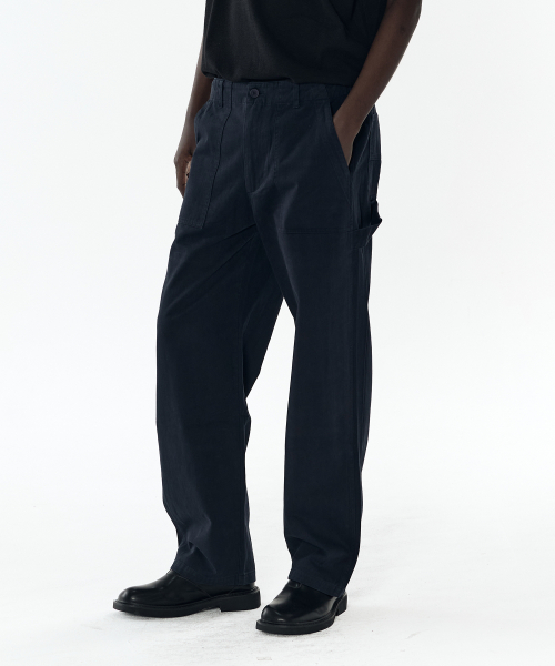 Брюки карпентер washed fatigue (Navy)