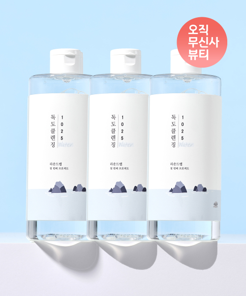 라운드랩() [3pack] 1025 독도 클렌징 워터 400ml 상품 이미지