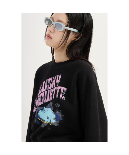 Chouette Point Sweat T-shirt (black) LFTAM25205BKX