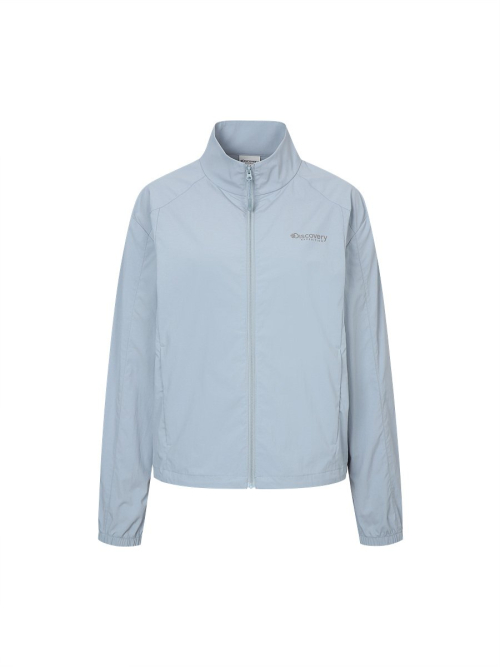 Женская легкая куртка semi-overfit (L. SKY BLUE)