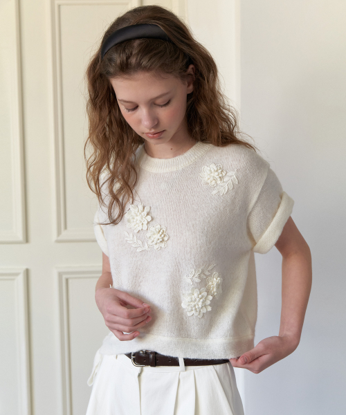 Void Flower Mohair Top
