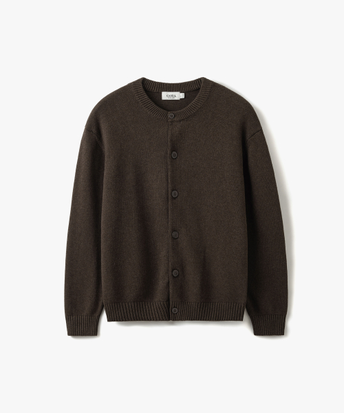 소프트 베이직 라운드 가디건 빈티지브라운 COOSCD020VBROWN