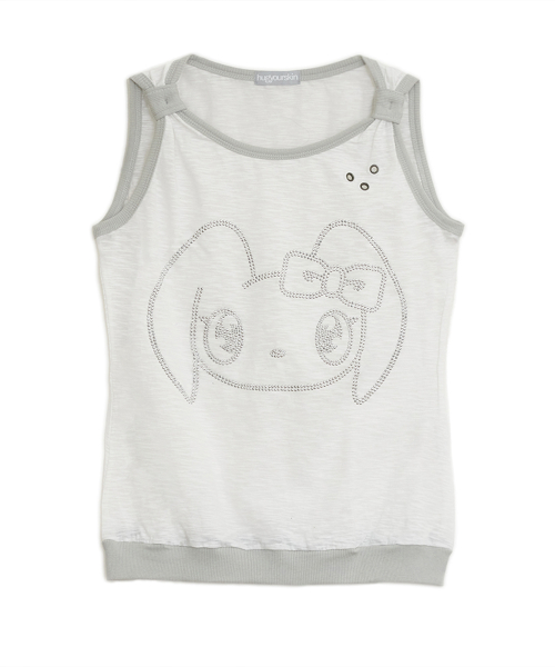 MUSINSA | HUG YOUR SKIN Togging Hotfix Sleeveless (White)