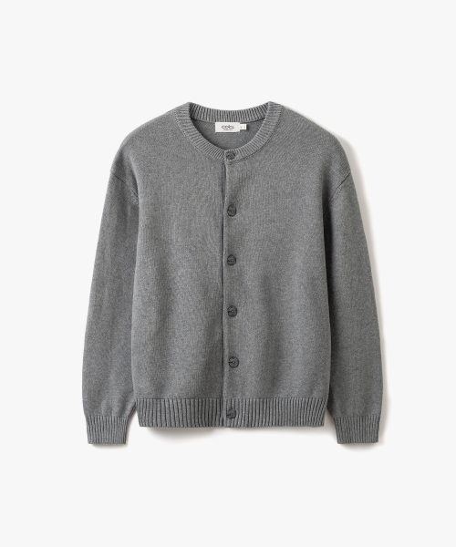 소프트 베이직 라운드 가디건 그레이 COOSCD020GRAY