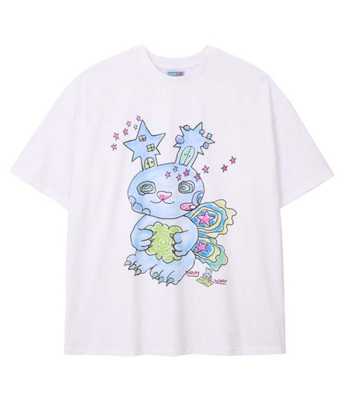 Tシャツ・カットソー YOUTHBATH X SOUP Pp rabbit short sleeve 5BJH383 X SOUP - youthbath