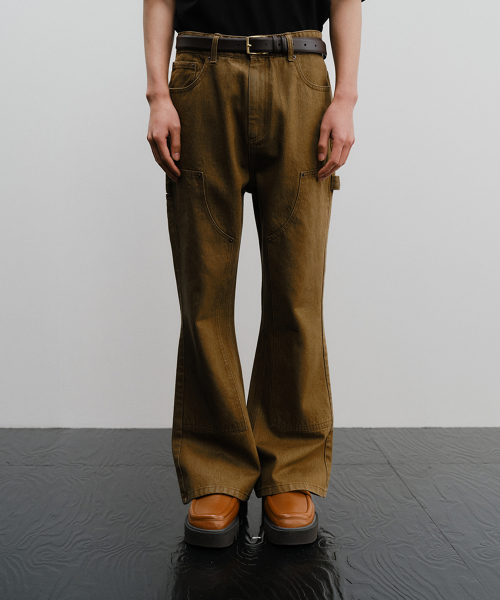 MAC FLARE DENIM PANTS Brown