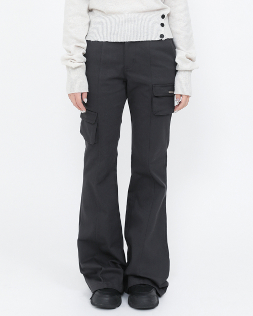 미세키서울(MISEKI SEOUL) Line pocket cargo pants CHARCOAL