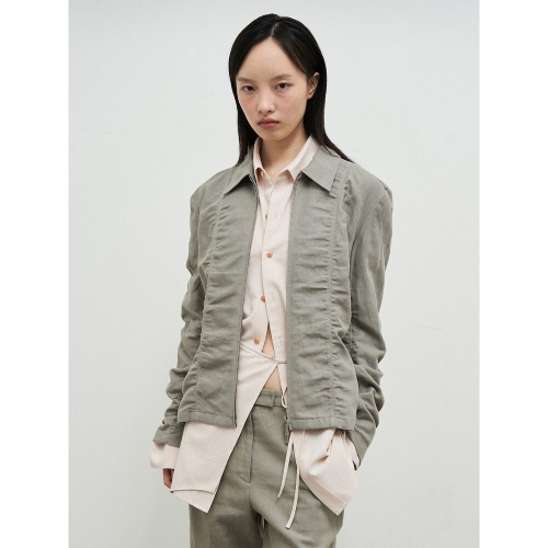 Laundry Cotton Zip Up Jacket Khaki