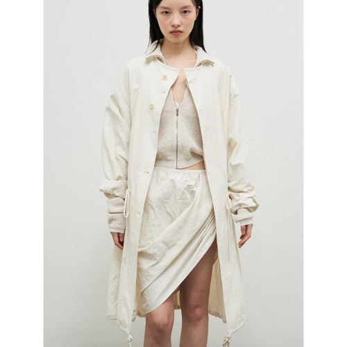 Wonderer Wrinkle Trench пальто айвори